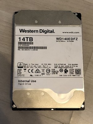 Western Digital WD140EDFZ interne Festplatte 14TB 7200upm SATA3 HDD 3,5 Zoll