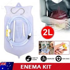 2L Reusable Medical Grade Silicone Enema Bag Kit Colonic Irrigation Health Care
