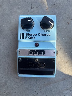 DOD FX60 Stereo Chorus Analog Effects Pedal for Electric Guitar