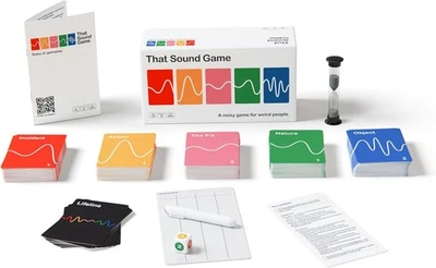 THAT SOUND GAME A NOISY GAME FOR WEIRD PEOPLE That Sound Game - The Award Winning Party Game - Party Sound Guessing Game for