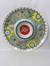 Glory Haus Melamine Chip and DIP Platter Server 14'' Alford Design 