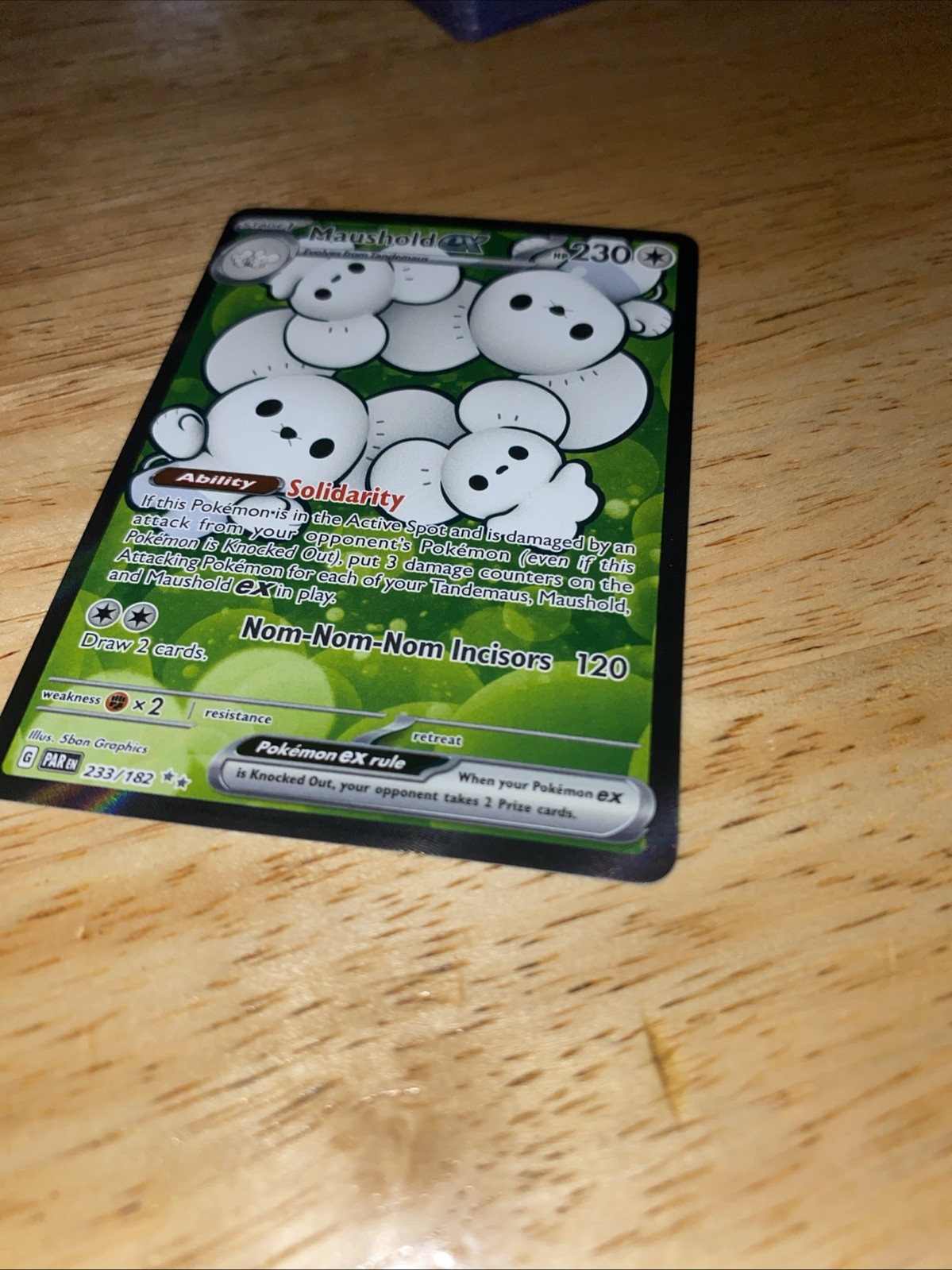 Pokemon TCG: Maushold EX 233/182 - SV: Paradox Rift - Ultra Rare NM