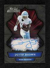 2021 Wild Card Alumination Dyami Brown Rookie Auto RC 1by2. rookie card picture