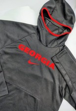 NIKE NCAA SPOTLIGHT UGA Georgia Bulldogs HOODIE PULLOVER Black Size M CD1800-010
