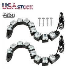 2pcs Navigation 9 Led Marine Bow Boat 12v Yacht Pontoon Bright Lights White 2pcs Navigation 9 Led Marine Bow Boat 12v Yacht Pontoon Bright Lights White