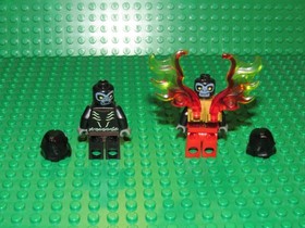 Lot of 2 LEGO Legends of Chima Minifigures Gorzan Flame Wings Armor 70222 GR46