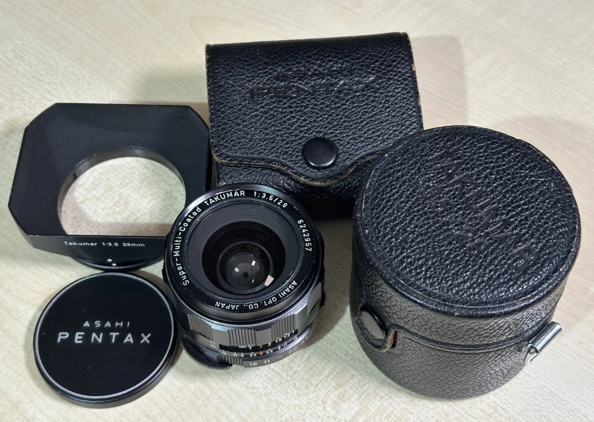 Appareil Pentax Asahi K2 – Objectif Pentax-M 28mm F/2.8, Argentique, Japon