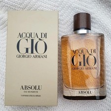 2 Pack-New Giorgio Armani Acqua Di Gi  Absolu for Men 4.2 oz EDP 100 Authentic