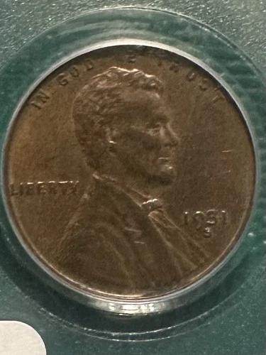 1931 S Small Cents Lincoln Wheat Penny PCGS AU50 Brown