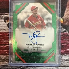 2025 Topps Tier One Mark McGwire Auto 09/15 T1A-MM Cardinals