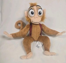Vintage Disney Store Aladdin Abu Plush Bean Bag Toy Monkey Stuffed Animal 12"