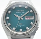 Vintage [Exc+5] SEIKO 6106-7690 5 Actus SS Auto Turquoise Dial  Men Watch JAPAN