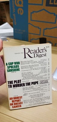 Reader's Digest Magazine September, 1982 The Plot to Murder The Pope