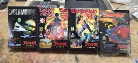Atari Jaguar Console boxed 4 games bundle ninja tempest wolfenstein bundle set 