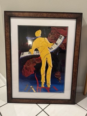 Marcus Glenn Red Chair Purple Tie - Hand Signed & Number /950 Giclee