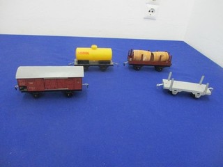 BK128) Modelleisenbahn Spur 0 : WAGGONS Konvolut