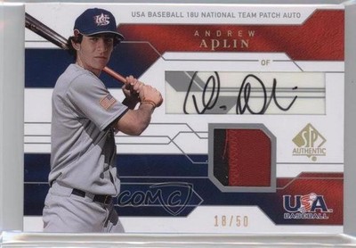 2008 SP Authentic 18/50 Andrew Aplin #JTA-AA Patch Auto 0v1