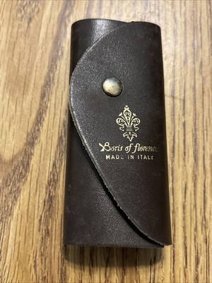 Vintage Boris Of Florence Leather Key Holder Case Made In Italy