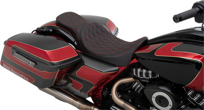 Drag Specialties 0801-1267 Predator 2-Up Seats with Forward Positioning Doubl...