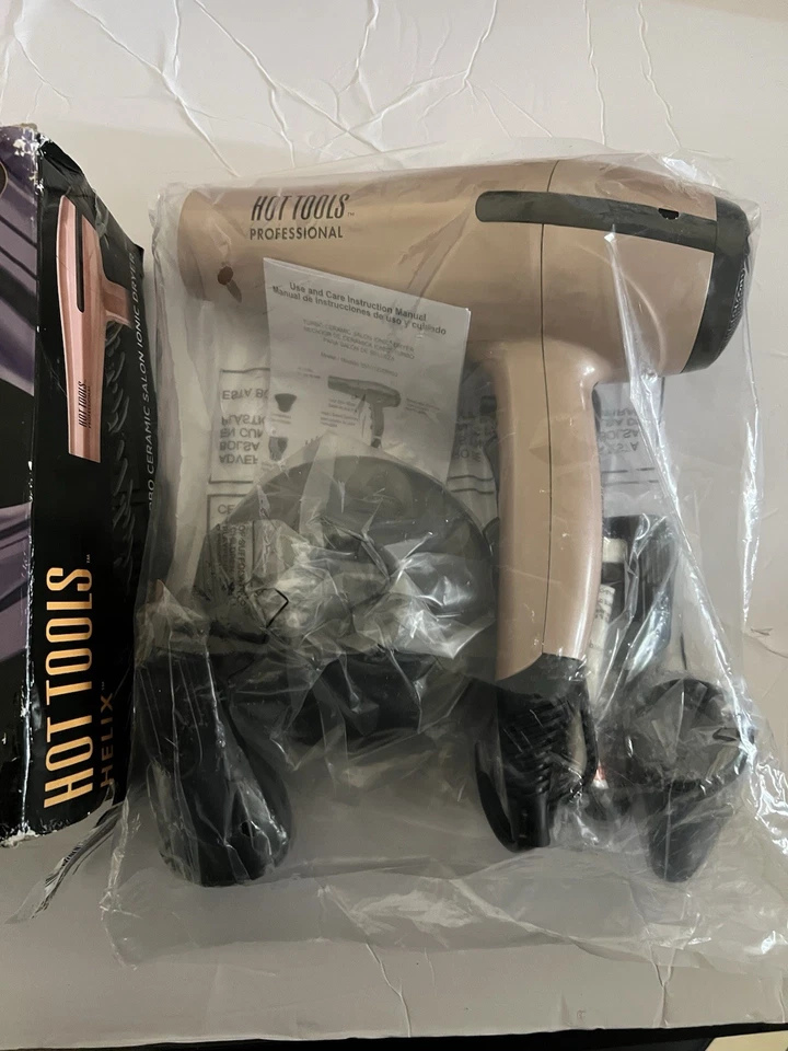 Secadora turbo iónica Hot Tools Professional 1875W rendimiento silencioso, 1043BL Foto 2 de 4