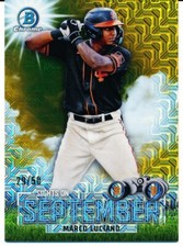 2023 Bowman Mega Box Sights of September MARCO LUCIANO Gold mojo refractor /50