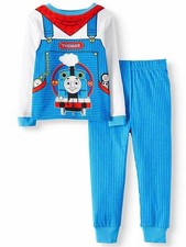 Thomas The Train 2 PC Long Sleeve Tight Fit Cotton Pajama Set Boy Size 3T