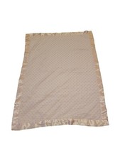 Baby Starters Textured Dot Blanket with Satin Trim and Back, Pink 30" x 40"