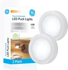 GE 25434 Puck Light 2 Pk