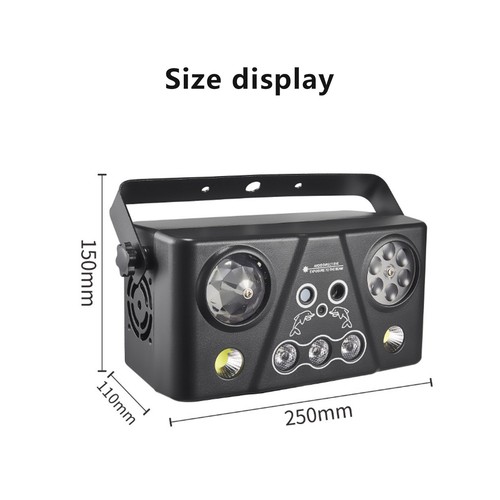 5in1 Disco Effect lighting RGB LED Beam DMX DJ Party Stage Laser Projector LigMr - Picture 8 of 19