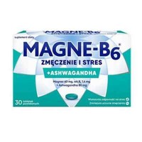 Magne B6 Max Magnesium, Vitamin B6 Ashwagandha 30 Tabletten Gegen Nerven Stress