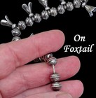 Navajo SQUASH BLOSSOM NECKLACE NAJA PENDANT Bench STERLING Oxidized Vintage ~20" — photo 7