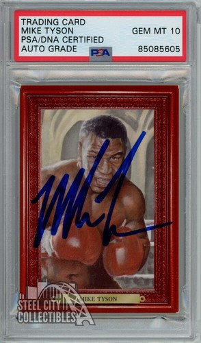 Mike Tyson 2010 Sportkings Ringside Mecca Promo Autograph Card PSA/DNA 10
