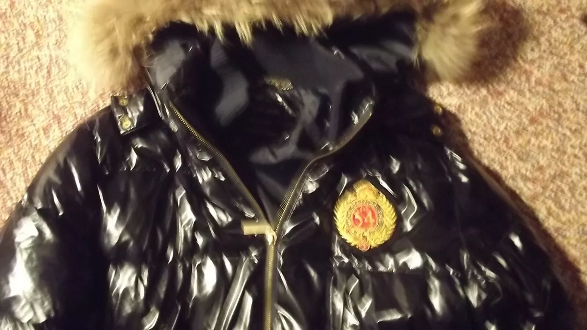Shiny nylon cheap down jacket