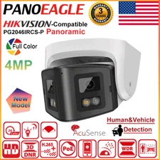 Hik Compatible Panoramic 4MP 180° Dual Lens Full Color IR IP Camera Turret