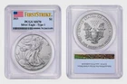 2021 American Eagle Type 1 PCGS MS70 First Strike US Flag Label 1oz Silver Coin