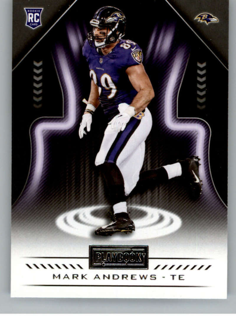 2018 Panini Playbook #107 Mark Andrews RC Rookie Baltimore Ravens Football Card