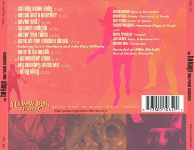 THE BO-KEYS - ROYAL SESSIONS NEW CD