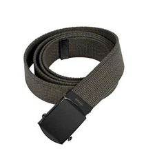 Rothco Plus Web Belts with Black Buckle, 54''