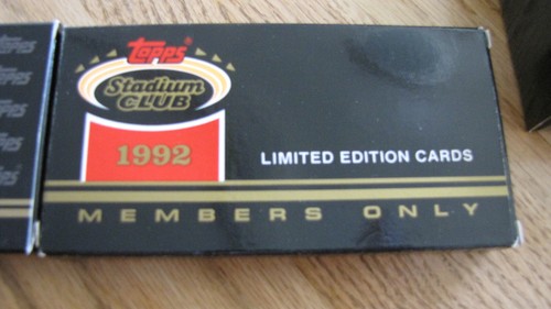 1991 Topps Stadium Club Charter Members Set + 7 Members only Boxes 1991 to 1993 - Picture 6 of 11