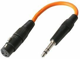 Pulse 3-polige XLR-BUCHSE AUF 6,35 MM STEREO KLINKE ADAPTERKABEL