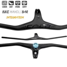 MTB Integrated Handlebar Full Carbon Fiber One-shaped Bar Sem -17 Degree