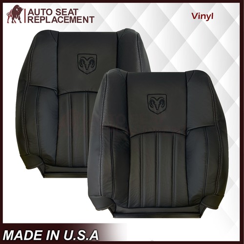 Fits 2009 2010 2011 2012 Dodge Ram Laramie Syn. Leather Seat Cover Slate Gray - Bild 24 von 27