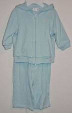 RALPH LAUREN INFANT 2 PIECE PANTS / JACKET SWEAT SUIT 9 MONTHS NEW WITH TAGS