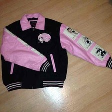 Authentic Apparel Betty Boop Leather Jacket - Vintage Cartoon Design 3798MT