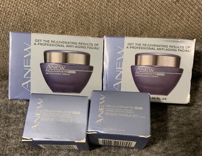 AVON 4 Pc Anew Rejuvenate Night Revitalizing Skin Cream NIB Stocking Stuffer?