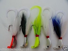 3-15 pcs 1.5oz Bucktail jigs banana head saltwater lures choose pieces & colors