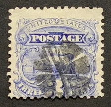 TRAVELSTAMPS:1869 US Stamps Scott # 114  Locomotive The Pictorials used NG