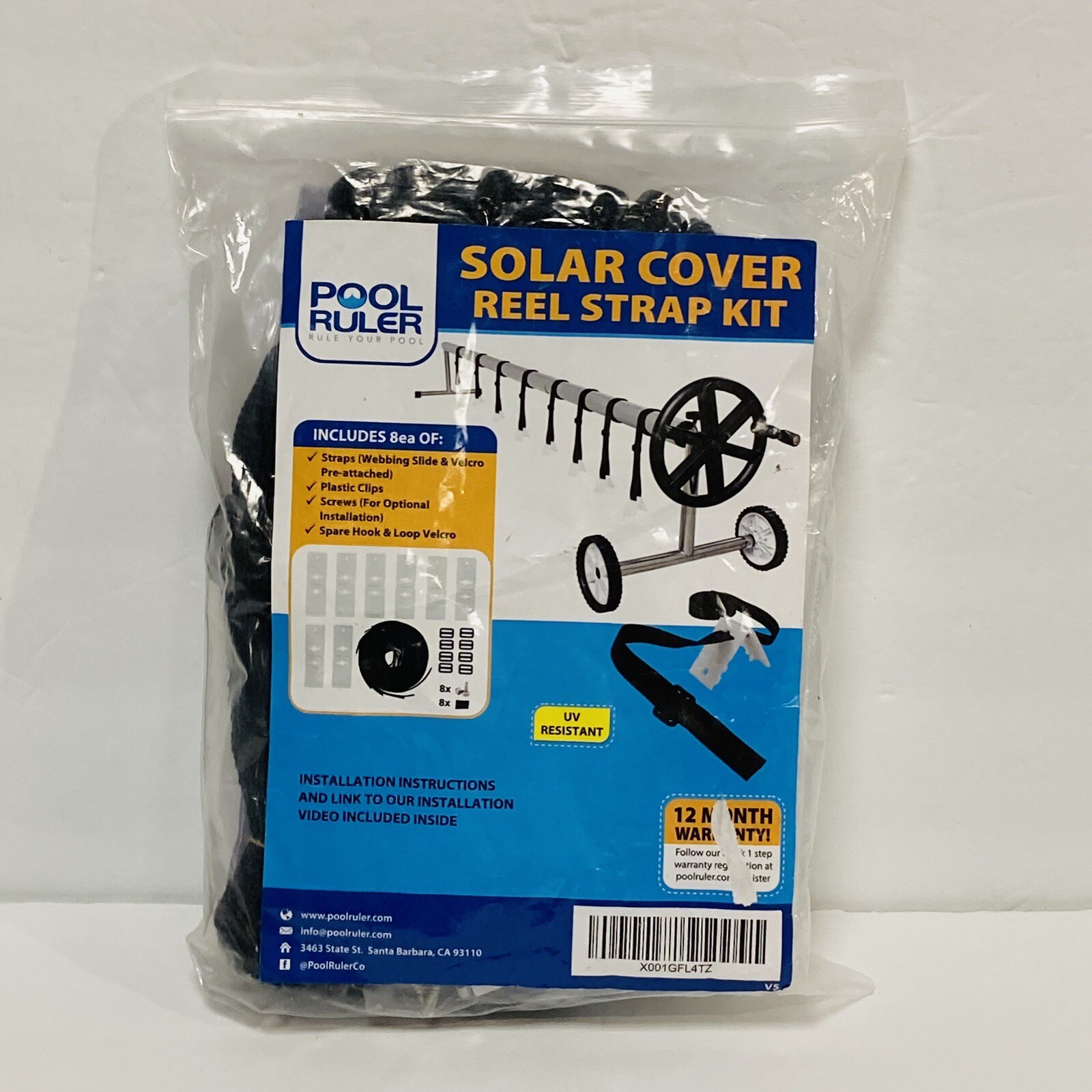 Pool Ruler Solar Cover Reel Strap Kit Solar Reel Straps For Solar
