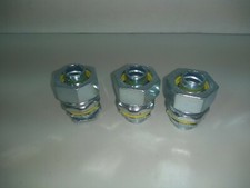 Lot Of 3 Hubbell 1/2" Liquid Tight Straight Threaded Connector