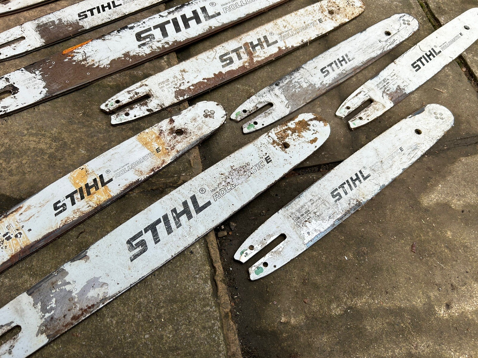 Job Lot Stihl Chainsaw Bars Various Lengths eBay